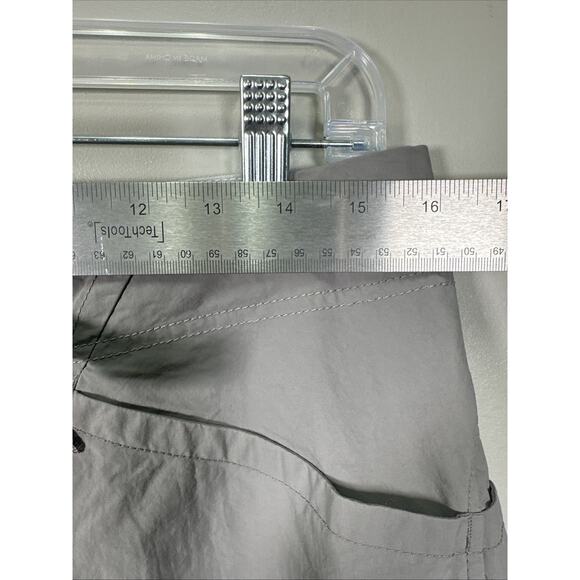 Mountain Hardware Hiking Shorts Womens 10 Inseam 10 Outdoor Gray‎ Belted - Picture 5 of 8